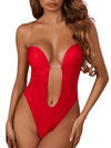 body soutien-gorge dos nu rouge