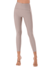 Pantalon de Yoga à sensation nue pour femme - Confort optimal pour les activités sportives et de fitness - Taille haute et longueur cheville pour un maintien beige