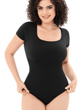 T-shirt Body Gaine Amincissante avec String couleur noir : Révélez votre meilleure silhouette !